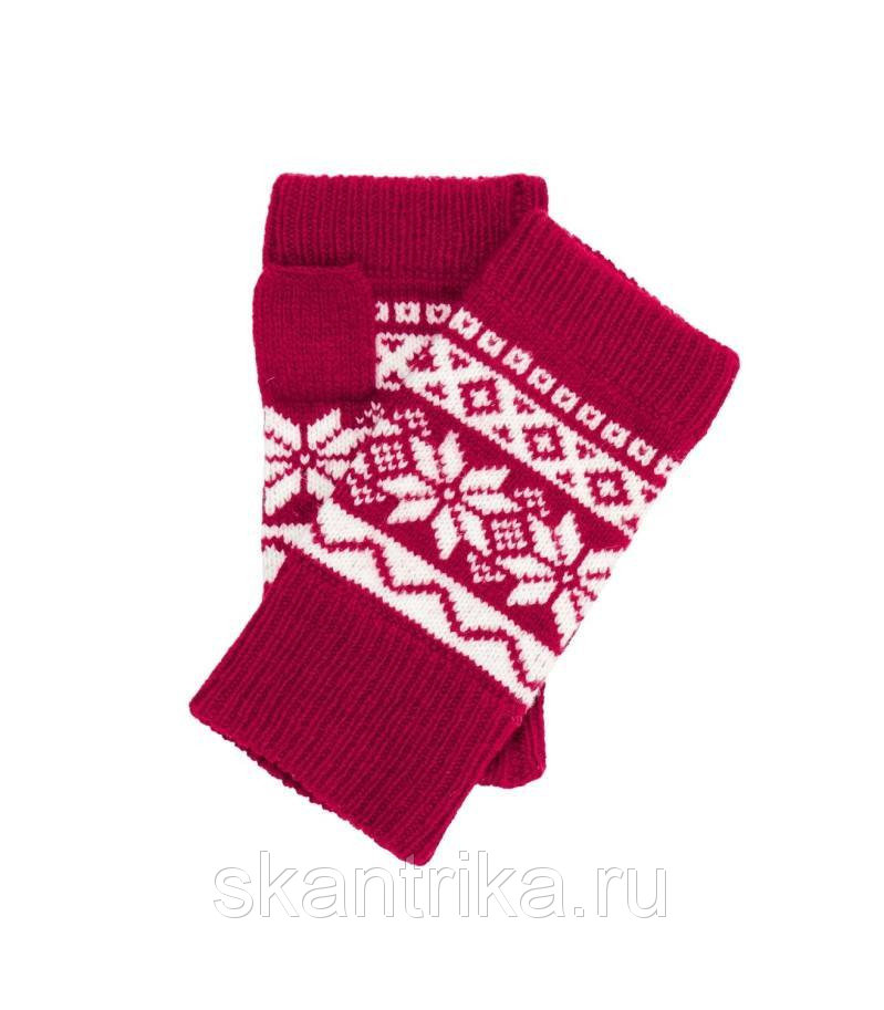 Жаккардовые митенки от интернет-магазина натурального трикотажа "SKANTRIKA"